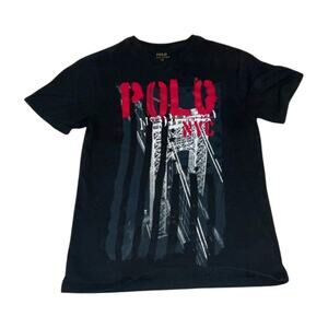Polo Ralph Lauren Black, Red And Grey Short Sleeve T-Shirt Size M